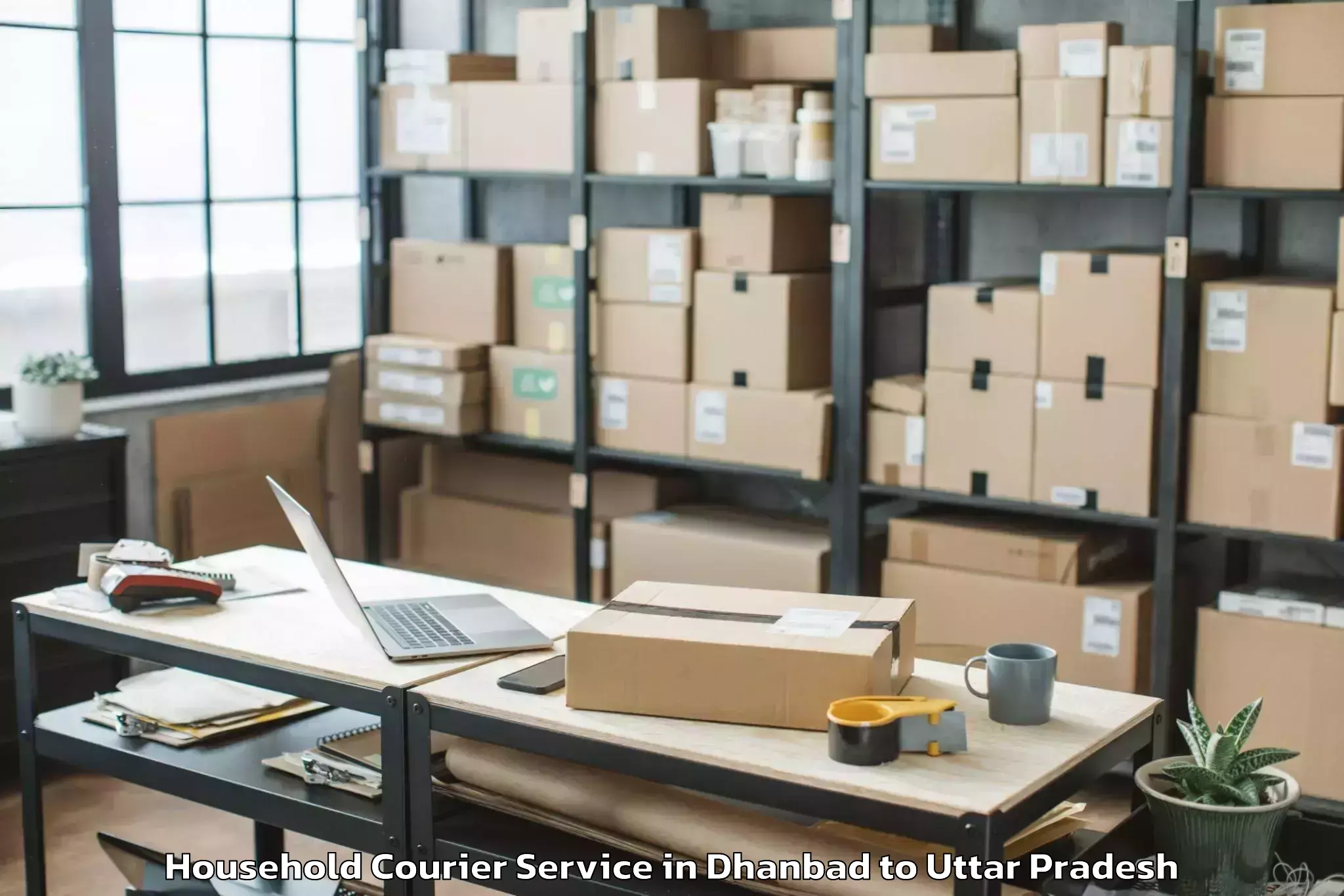 Book Your Dhanbad to Naraura Household Courier Today